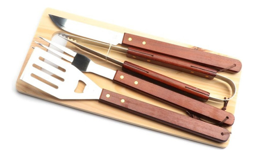 Set Palillero Asado Acero Inoxidabl 5pcs  Cuchillo Kit 