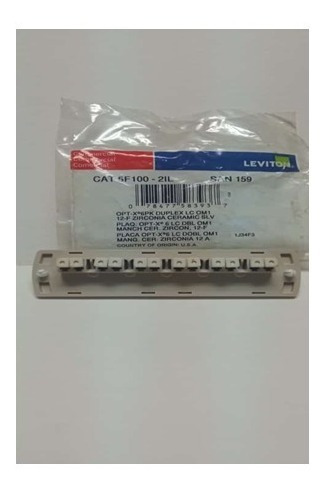 Lamina 6 Lc Mm Duplex P/gabinete  Leviton                   