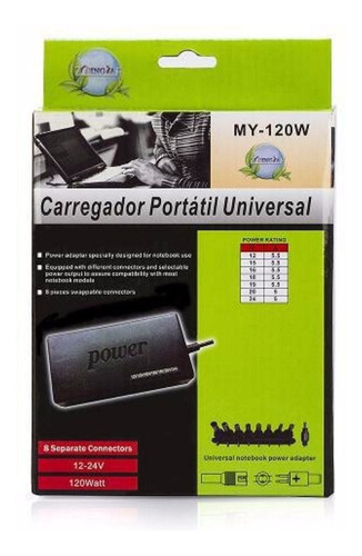 Carregador Universal Notebook Power My-120w