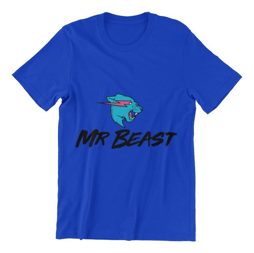 Polera Unisex Mr Beast Logo Youtuber Algodon Estampado