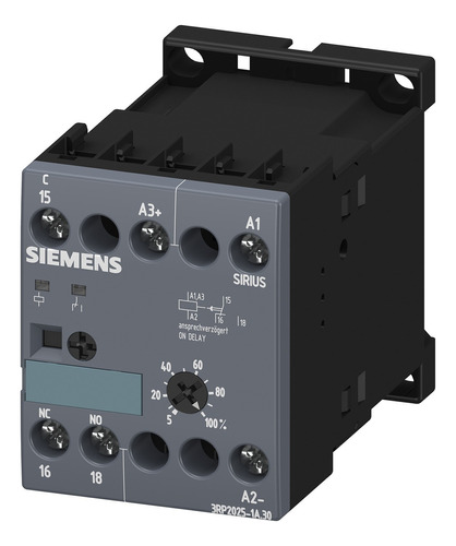 Relé Temporizador Conmutado Siemens 3rp2025-1aq30