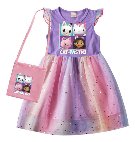 Roupas De Cosplay Gabbys Dollhouse Para Meninas Sem Mangas