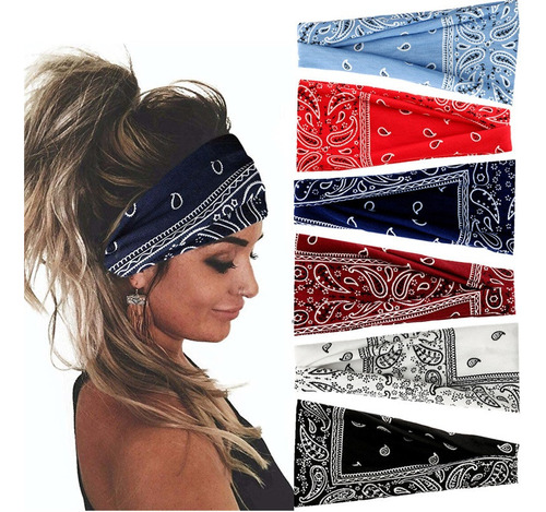 Diadema Ancha Boho Para El Pelo, Antideslizantes, Para