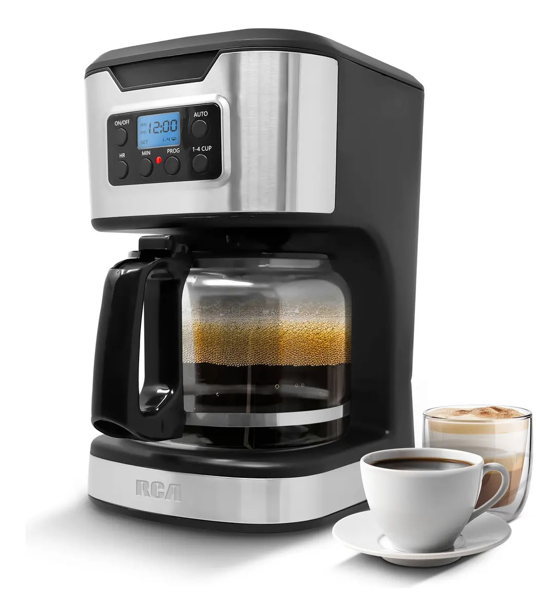 Rca Cafetera Digital Programable 12 Tazas Rc-caf3 Color Negro