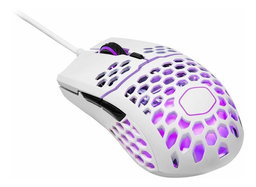 Mouse gamer de juego Cooler Master  MM711 glossy white