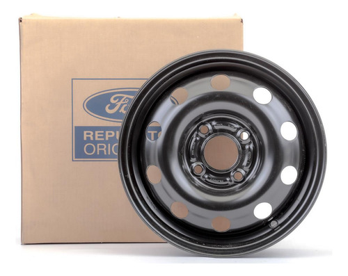 Imagen 4 de 8 de Llanta De Acero 5,5 X 14 (pintada Negra) Ford Fiesta