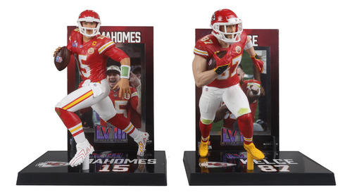 Figuras Kansas City Patrick Mahomes & Travis Kelce Mcfarlane