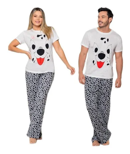 Pijama Pareja Esposos Familia Novios Iguales Dog X 2unidad