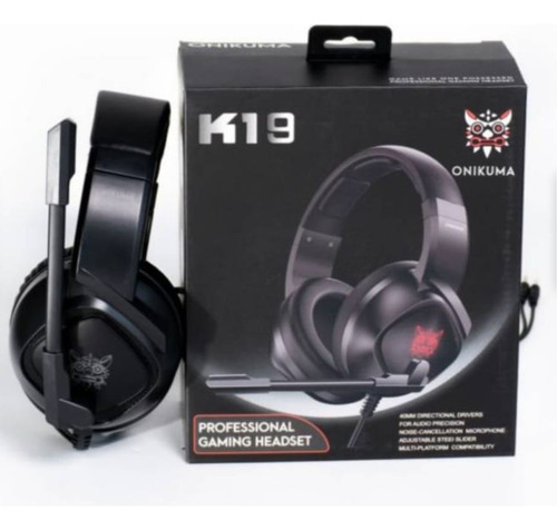 Audifonos Gamer Onikuma K19 Negro Con Luz Rgb
