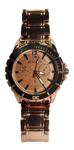 Imagen 2 de 10 de Reloj Kingsky Original Café Caballero Hombre Acero Inoxidable Envio Gratis