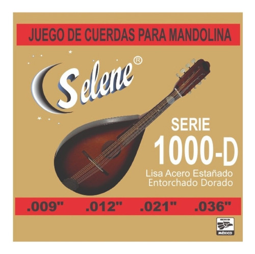 Cuerdas De Acero P/ Mandolina - Selene 1000 D
