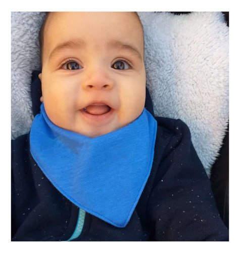 Babero Bandana Algodón E Impermeable X 6 Unidades Color nena Talle S (6 meses a 1 año)