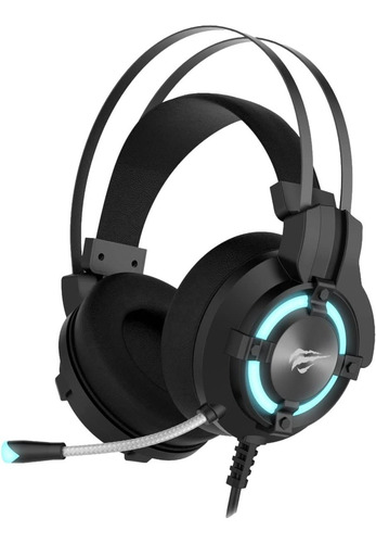 Imagem 6 de 7 de Headset Gamer Iluminação Led Havit Hv-2212d P2 Preto