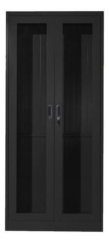 Gabinete Con Entrepaños Móbiles Y Puertas De Cristal