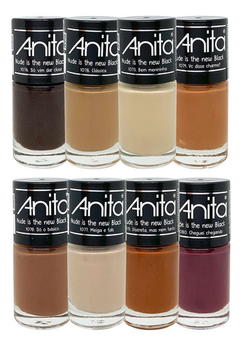 Kit Esmalte Anita Nude Is The New Black Esmalte Nude 8 Cores