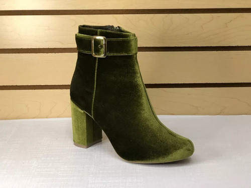 Botín Botas Para Mujer Casual Con Tacón Cómodo de gamuza