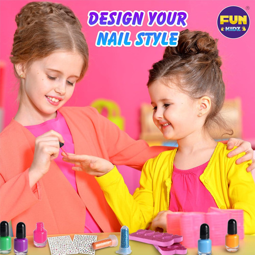 Toy Unicorn Nail Art Para Niñas De 7 A 12 Años, Funkidz Tama