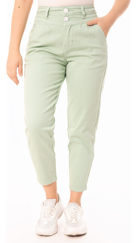 Pantalon Moda Drill Stretch Mujer Trinik