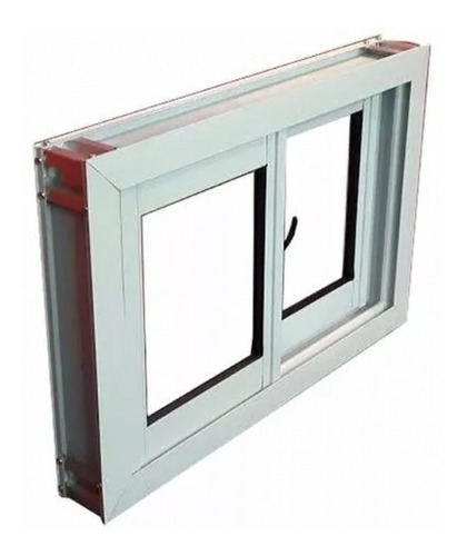 Ventana De Aluminio Blanco 60x40 Vidrio 4mm Ventiluz