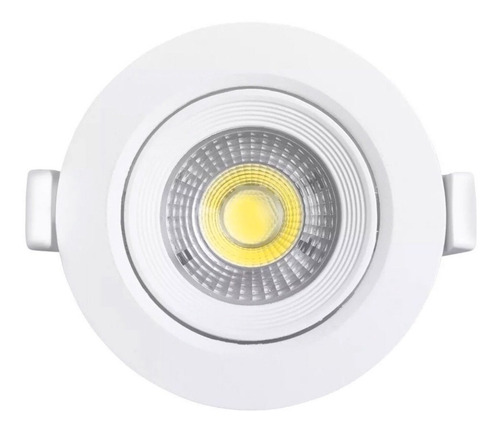 Imagen 2 de 4 de 6x Spot Embutir Techo Panel Luz Led 7w 220v Circular Lumenac