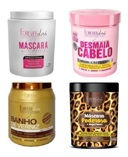 Alto Impacto, Desmaia Cabelo, Banho Verniz E Poderosa 1kg