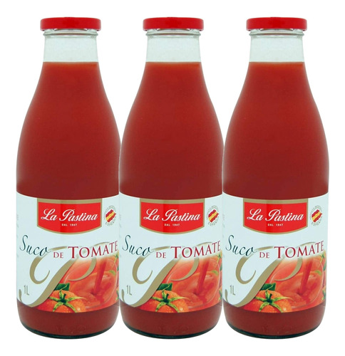 3x Suco De Tomate Espanhol La Pastina 1l