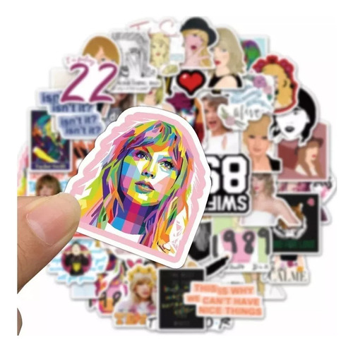 Imagen 3 de 4 de Taylor Swift - Set De 50 Stickers / Calcomanias