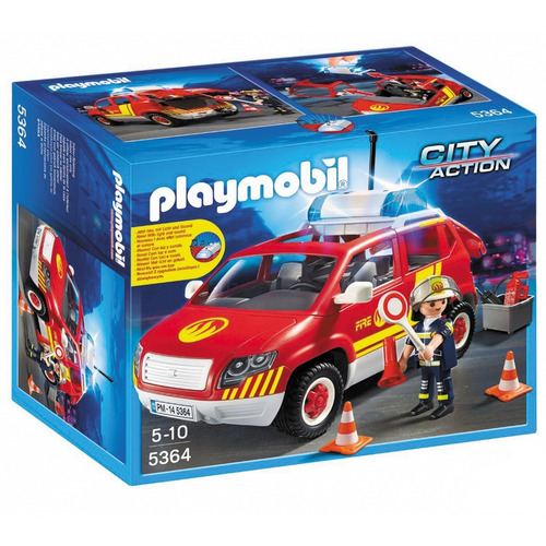 Playmobil Coche Jefe De Bomberos Auto Luces Y Sonido Cuotas