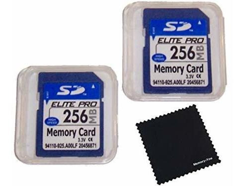 2 Memoria Sd 256 Mb Secure Digital Flash Pack Memory4you