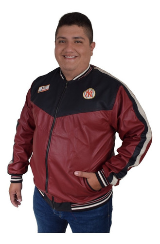 Chaqueta Cuero Sintético Xxl, Xxxl, Xxxxl Beisbolera