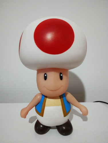 Boneco Cogumelo Toad Super Mario Nintendo Ler Descrição 