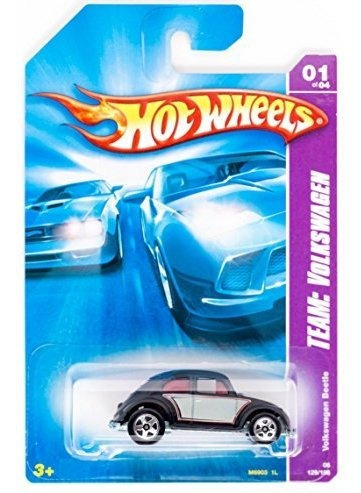 Hot Wheels 2008 Team: Volkswagen Black/gray Asiq9