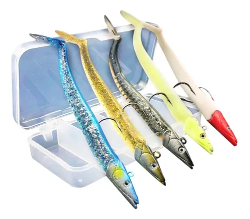 Señuelos De Pesca Topwater 4 Unidades - Cebo Flotante Con Cola Giratoria, Para Trucha Y Agua Dulce/Salada, Anzuelos Triples, 7.5 Cm