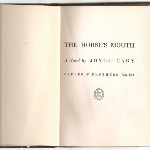 The Horses's Mouth - Cary - Harper Brothers
