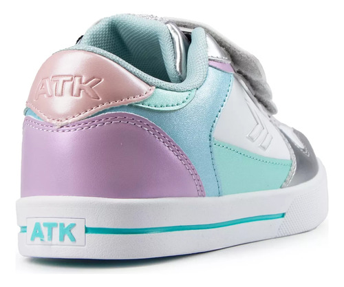 Zapatillas Atomik Chicos Triple Abrojo Velcro Colegial