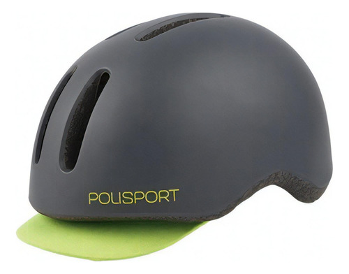 Casco Polisport Commuter Para Ciclismo Urbano Color Gris Talle L