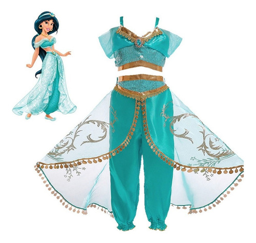 Disfraz De Princesa Jasmine Aladdin Pantalones De Aladdin