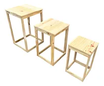 Comprar Mesas Candy Bar X 3 Rectangulares De Arrime Dressoire Apil