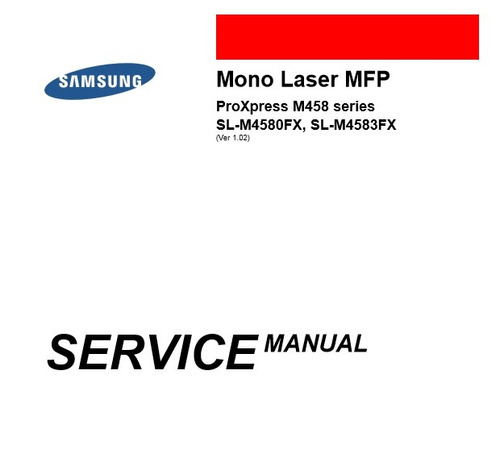 Service Manual Samsung M4580fx