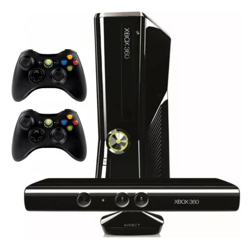 Xbox 360 Rgh Con Xbox Live - Kinect Y 2 Mandos + 500gb Hdd (Reacondicionado)