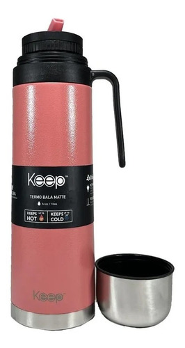 Termo Keep Bala Con Asa 1 L Acero Inoxidable 