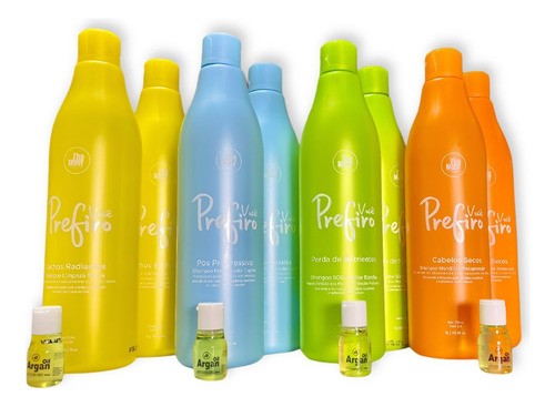 Kit Shampoo + Condicionador De 1l + Óleo De Argan Da Thamany