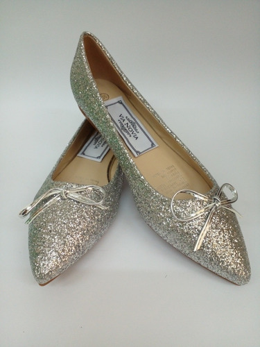 Ballerinas Chinitas Zapato Plano Fiesta Bellos Plateado