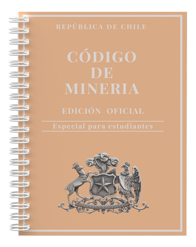 Libro Anillado Codigo De Mineria B5 Tapa Dura 