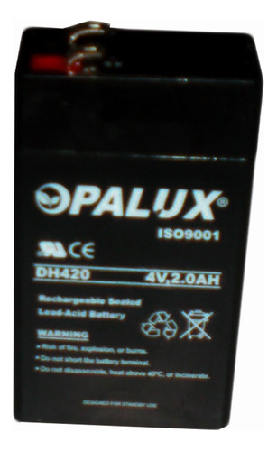 Batería Seca 4 Voltios 2.0 Ah - Opalux - Dh420