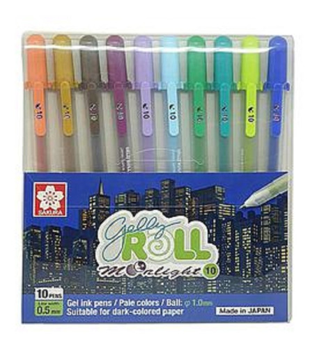 Boligrafos Moonlight Earth Tinta Gel Sakura Gelly Roll 10 C