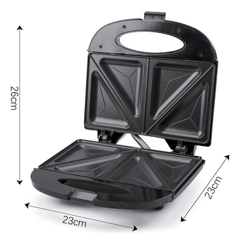 Sandwichera Eléctrica Parrilla Panini Antiadherente 750w