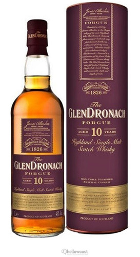Whisky The Glendronach 10 Años Forgue 1000ml En Estuche