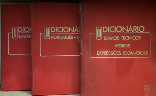Dicionário Em 3 Volumes Inglês, Português, Termos Técnicos 