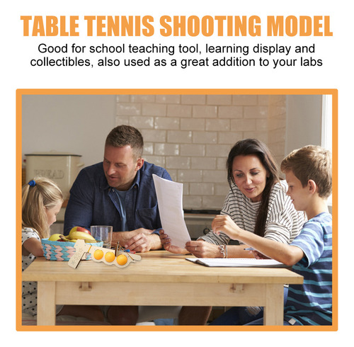 1 Juego De Material Didáctico De Tenis De Mesa Con Modelo De